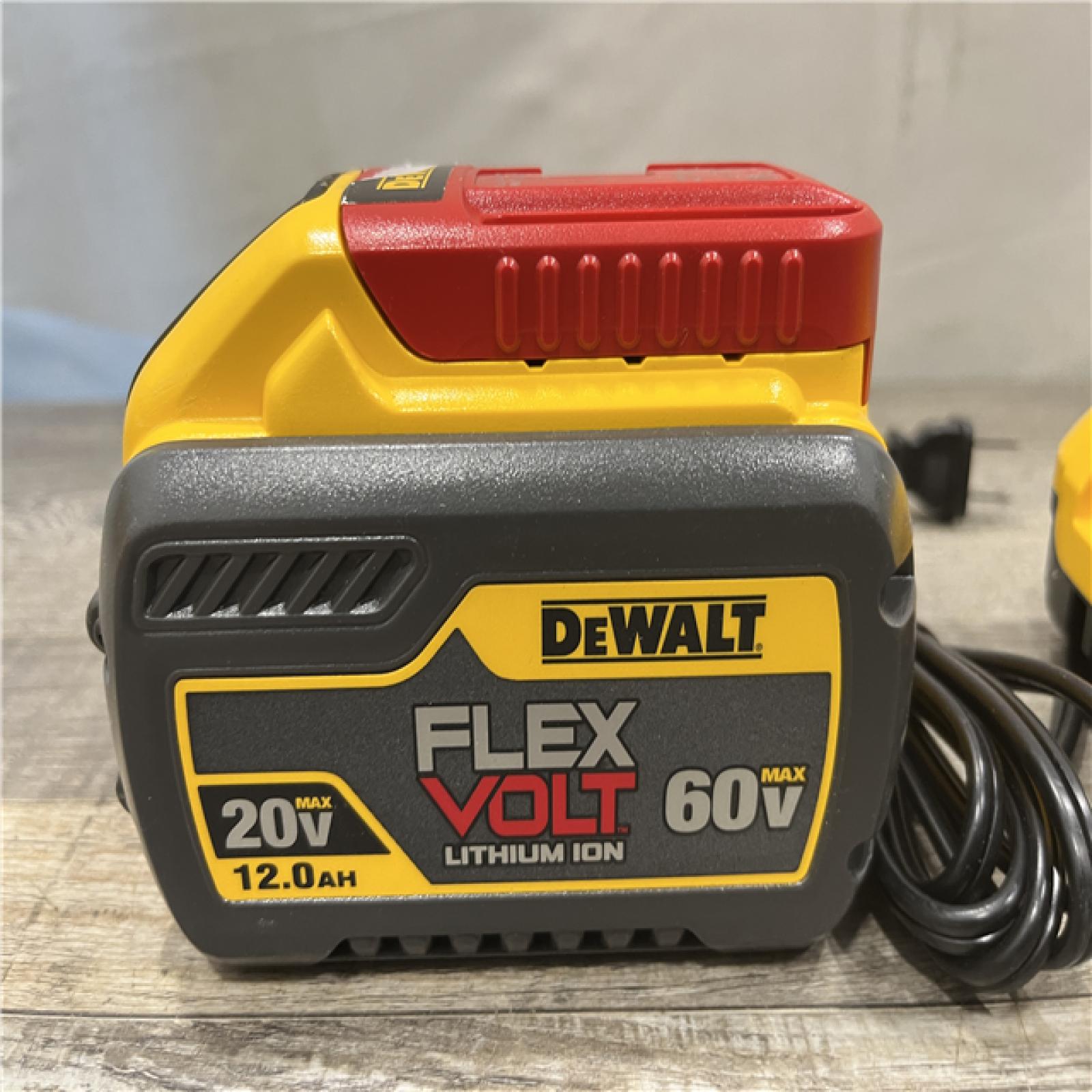 AS-IS DEWALT FLEXVOLT 20V/60V MAX Lithium-Ion 12.0Ah Battery and Fan Cooled Fast Charger