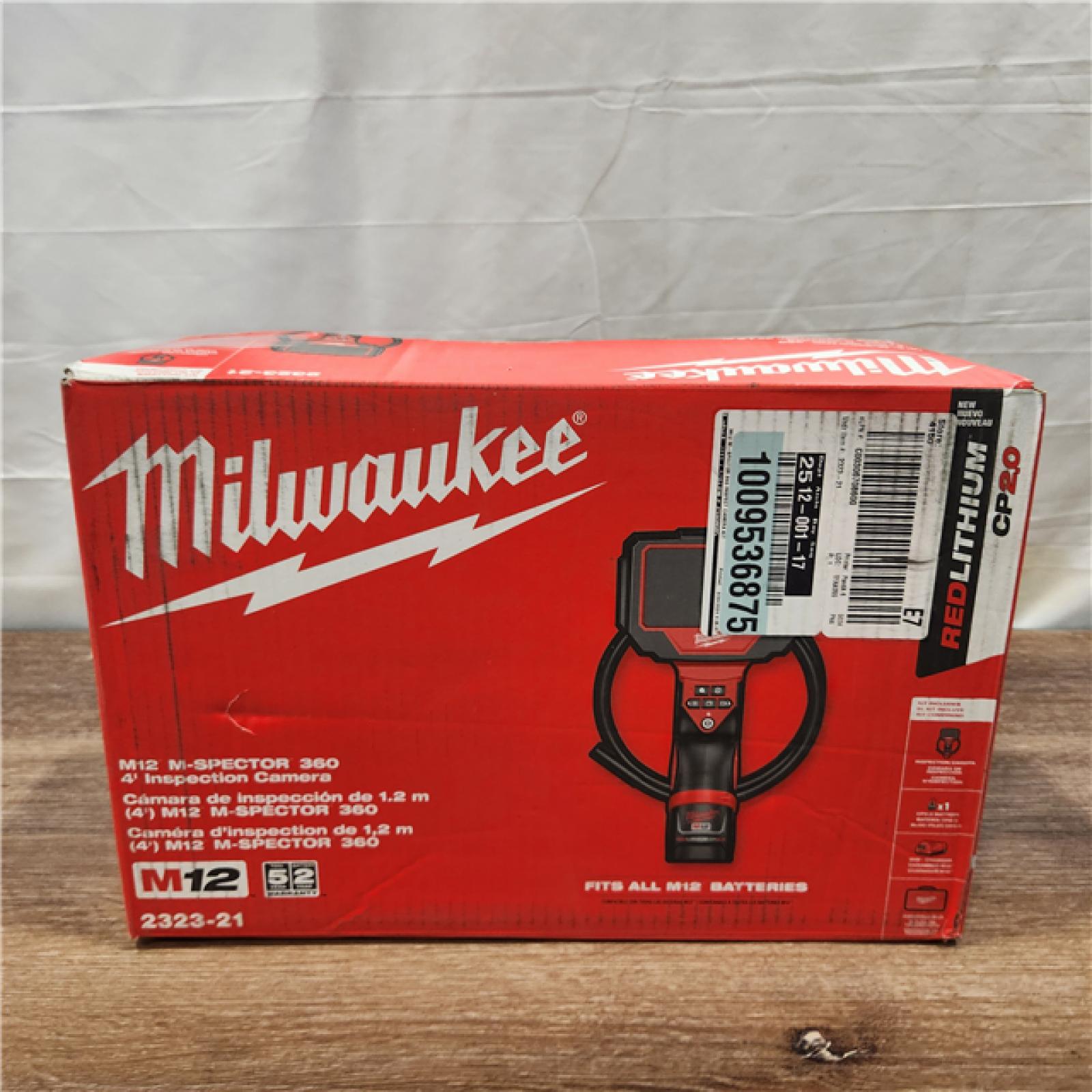 AS-IS Milwaukee 2323-21 M12 M-Spector 360 4' Inspection Camera