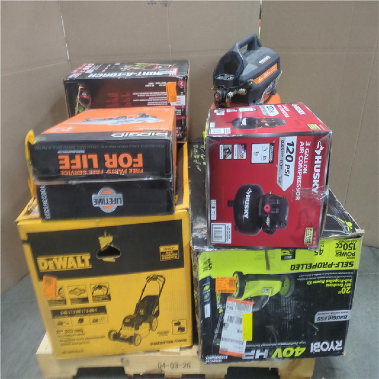California AS-IS OUTDOOR POWER EQUIPMENT