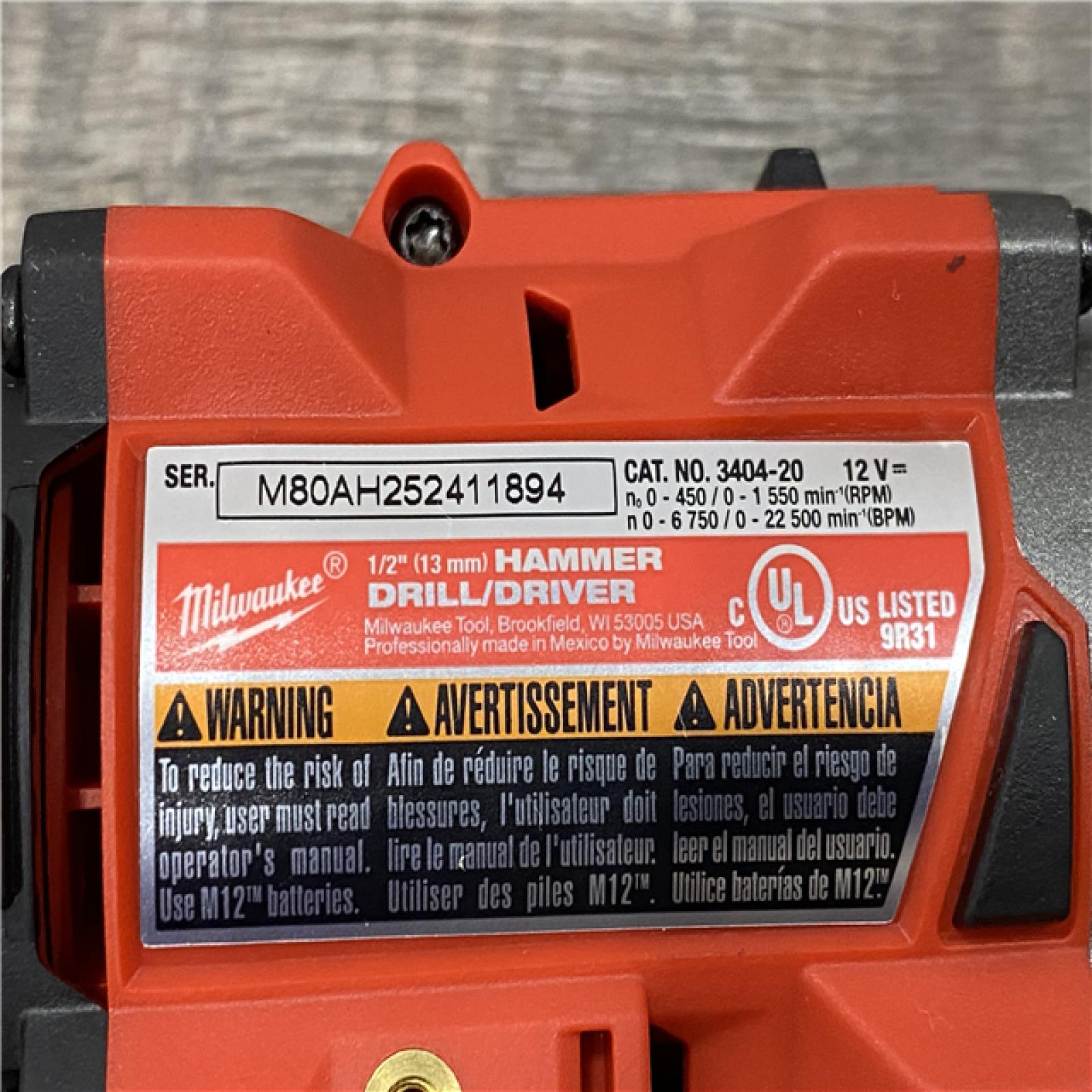 AS-IS Milwaukee  FUEL 12-Volt Lithium-Ion Brushless Cordless Hammer Drill and Impact Driver Combo Kit