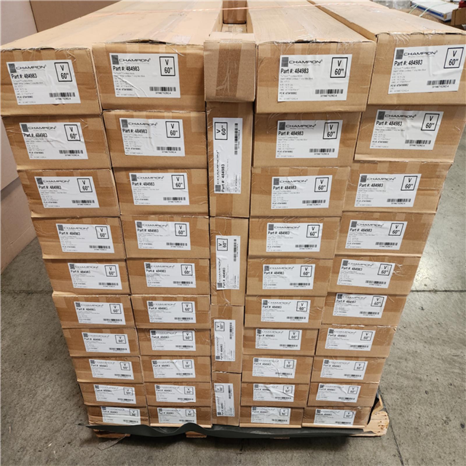 Phoenix Location NEW Champion TruTouch Cordless Blinds 39x60 White Cordless 1 Vinyl Blind 4Pcs Pallet (44 Boxes)