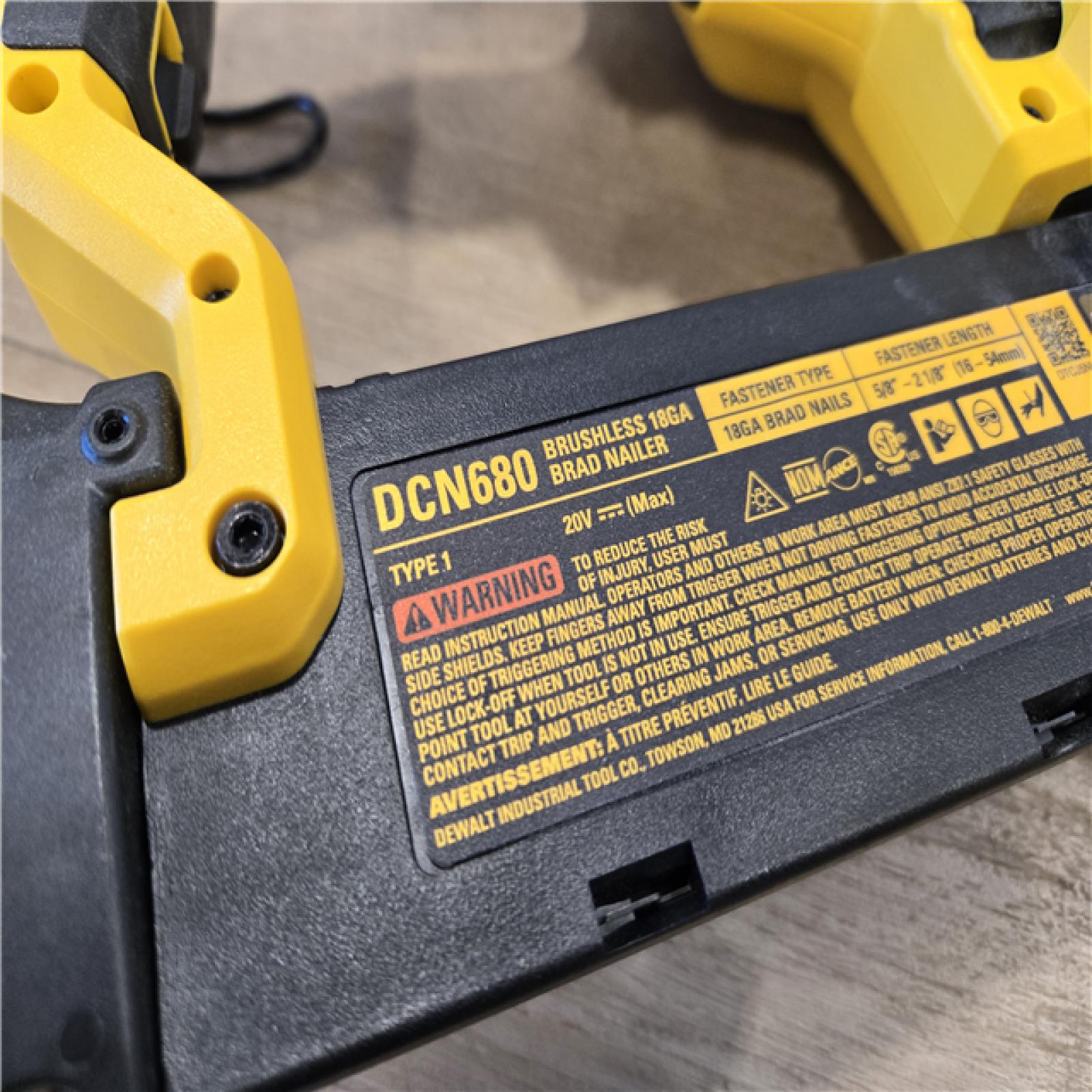 AS-IS DEWALT 20V MAX XR Electric Cordless 18-Gauge Brad Nailer (Tool Only)
