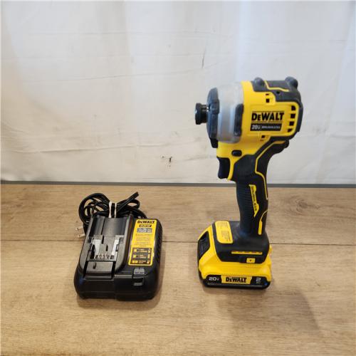 AS-IS- DEWALT ATOMIC 20V MAX* Brushless Cordless Compact 1/4 in. Impact Driver Kit