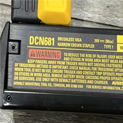 AS-IS DEWALT 20V MAX XR Lithium-Ion Cordless 18-Gauge Narrow Crown Stapler Kit