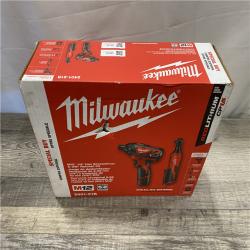NEW - Milwaukee 12V Lithium-Ion Cordless 3/8 in. Ratchet and Screwdriver Combo Kit