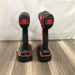 AS-IS Milwaukee M18 18V Lithium-Ion Cordless Drill Driver/Impact Driver Combo Kit