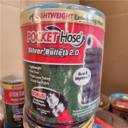 Phoenix NEW Pocket Hose Silver Bullet 2.0 Expandable Garden Hose 3/4 in. x 50 ft. with Turbo Shot Nozzle Pallet (78-Hoses)