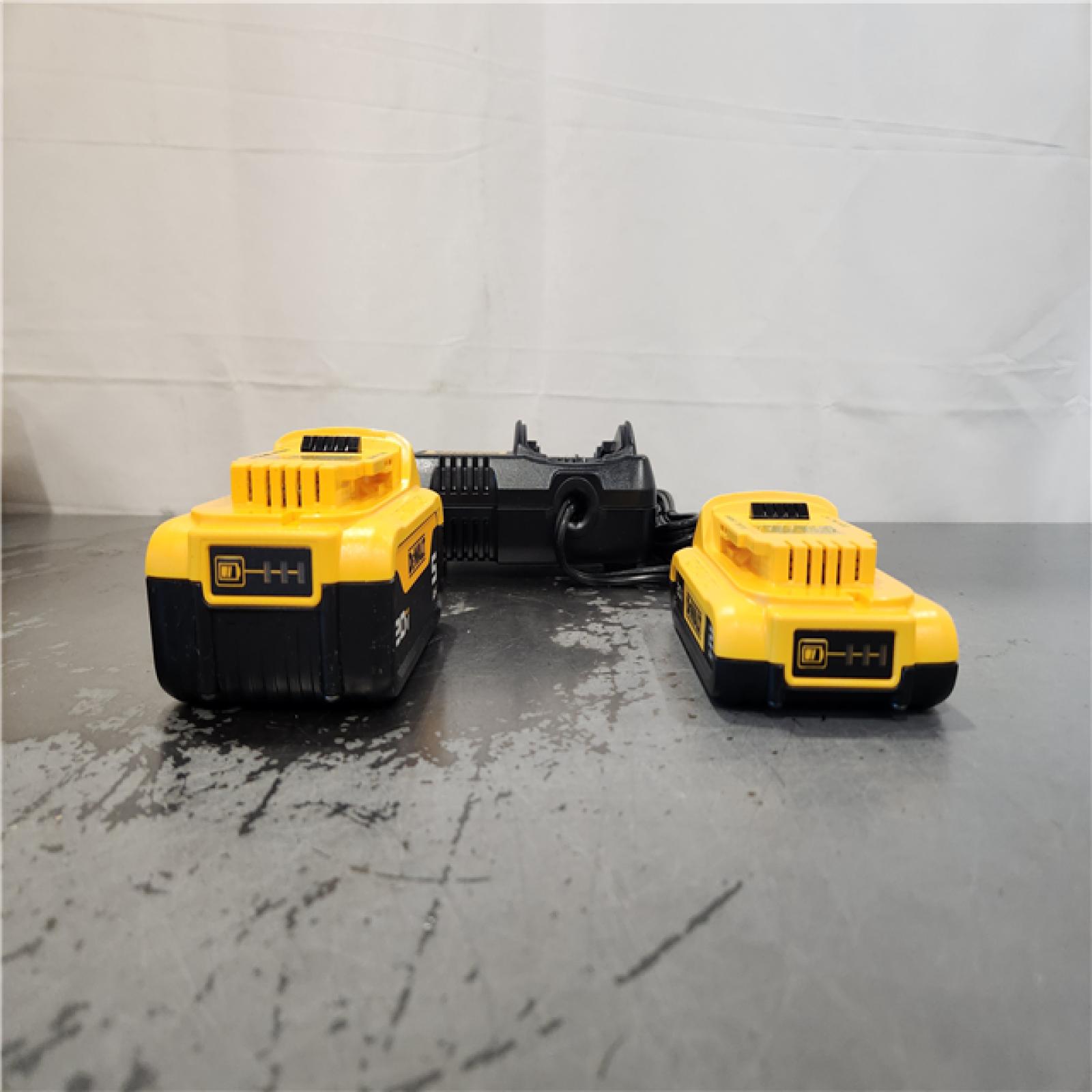 AS-IS- DEWALT 20V MAX Lithium-Ion Battery Kit with 5.0Ah and 2.0Ah Battery and Charger