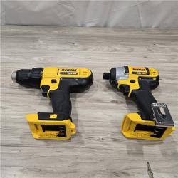 AS-IS DeWALT 20V MAX Cordless Drill Driver/Impact Driver Combo Kit