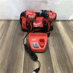 AS-IS Milwaukee 12-Volt Lithium-Ion Brushless Cordless Subcompact Drill and Impact Driver Combo Kit