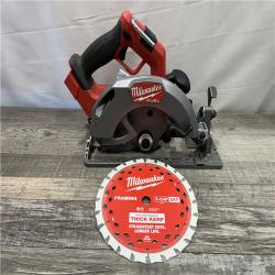 AS-IS Milwaukee FUEL 18V Lithium-Ion Brushless Cordless 7-1/4 in. Circular Saw (Tool-Only)