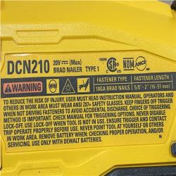 AS-IS DEWALT 20V MAX XR 18 Gauge Cordless Brad Nailer (Tool Only)