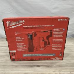 NEW! - Milwaukee 2540-20 12V 23 Gauge Cordless Pin Nailer (Tool Only)
