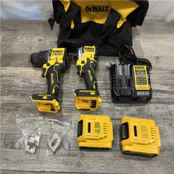 AS-IS DEWALT ATOMIC 20V MAX Lithium-Ion Cordless 2-Tool Combo Kit