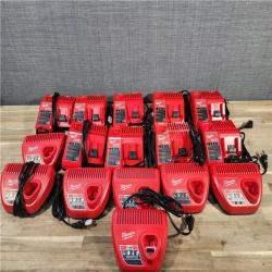 HOUSTON LOCATION - AS-IS MILWAUKEE BATTERY CHARGER PACK QTY - 16