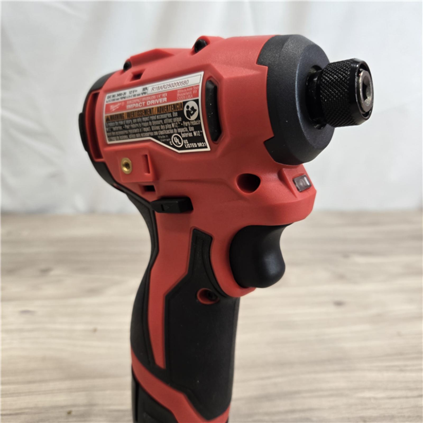 AS-IS Milwaukee M12 Cordless Brushless 2 Tool Combo Kit