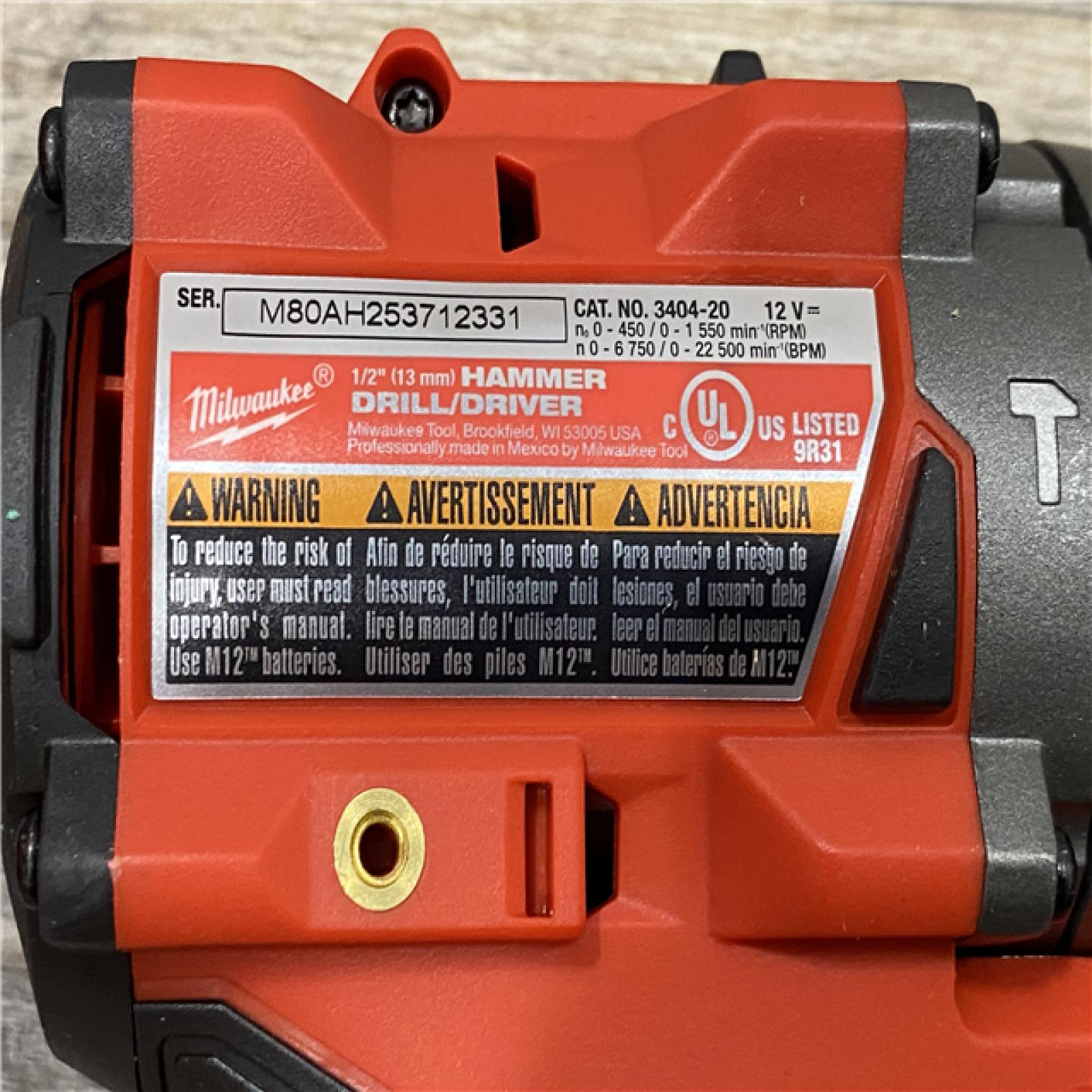 AS-IS Milwaukee FUEL 12-Volt Lithium-Ion Brushless Cordless Hammer Drill and Impact Driver Combo Kit