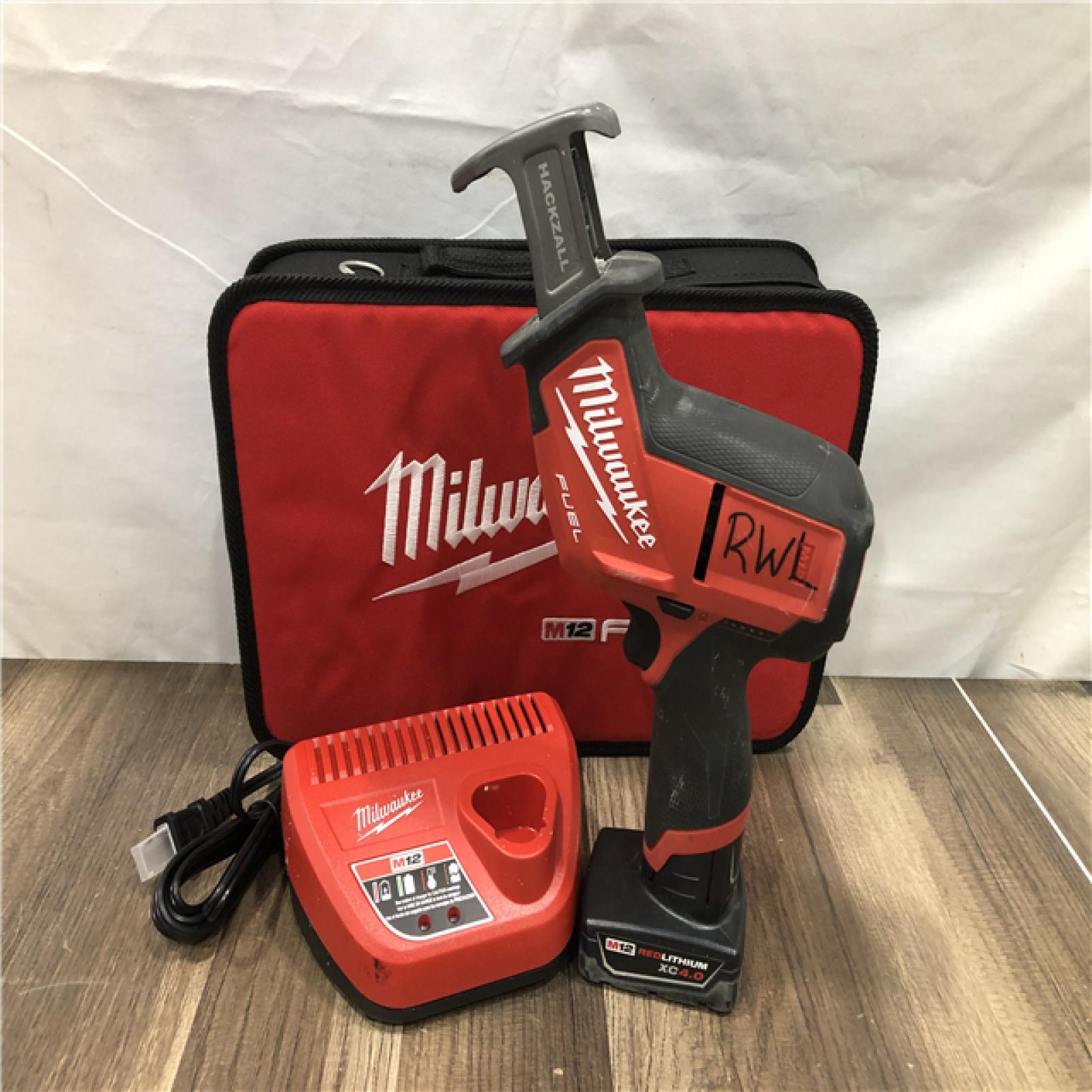 AS-IS Milwaukee FUEL 12V Lithium-Ion Brushless Cordless HACKZALL Reciprocating Saw Kit