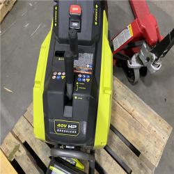 Dallas Location - As-Is RYOBI 40V HP Brushless 12-Ton Kinetic Battery Electric Log Splitter Kit - 4.0Ah Battery and Charger Included