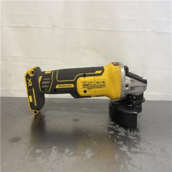 AS-IS- DEWALT 20V MAX XR Cordless Brushless 4.5 in. Slide Switch Small Angle Grinder with Kickback Brake (Tool Only)