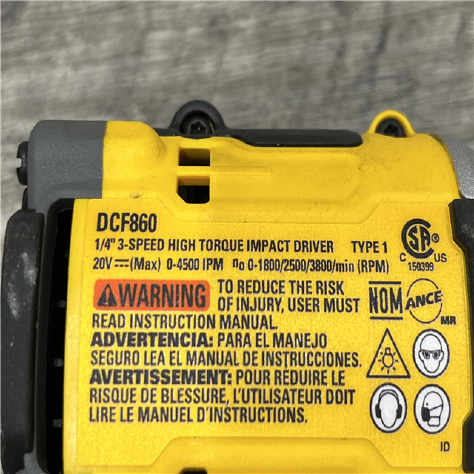 AS-IS DEWALT 20V MAX XR Cordless Impact Driver (Tool Only)