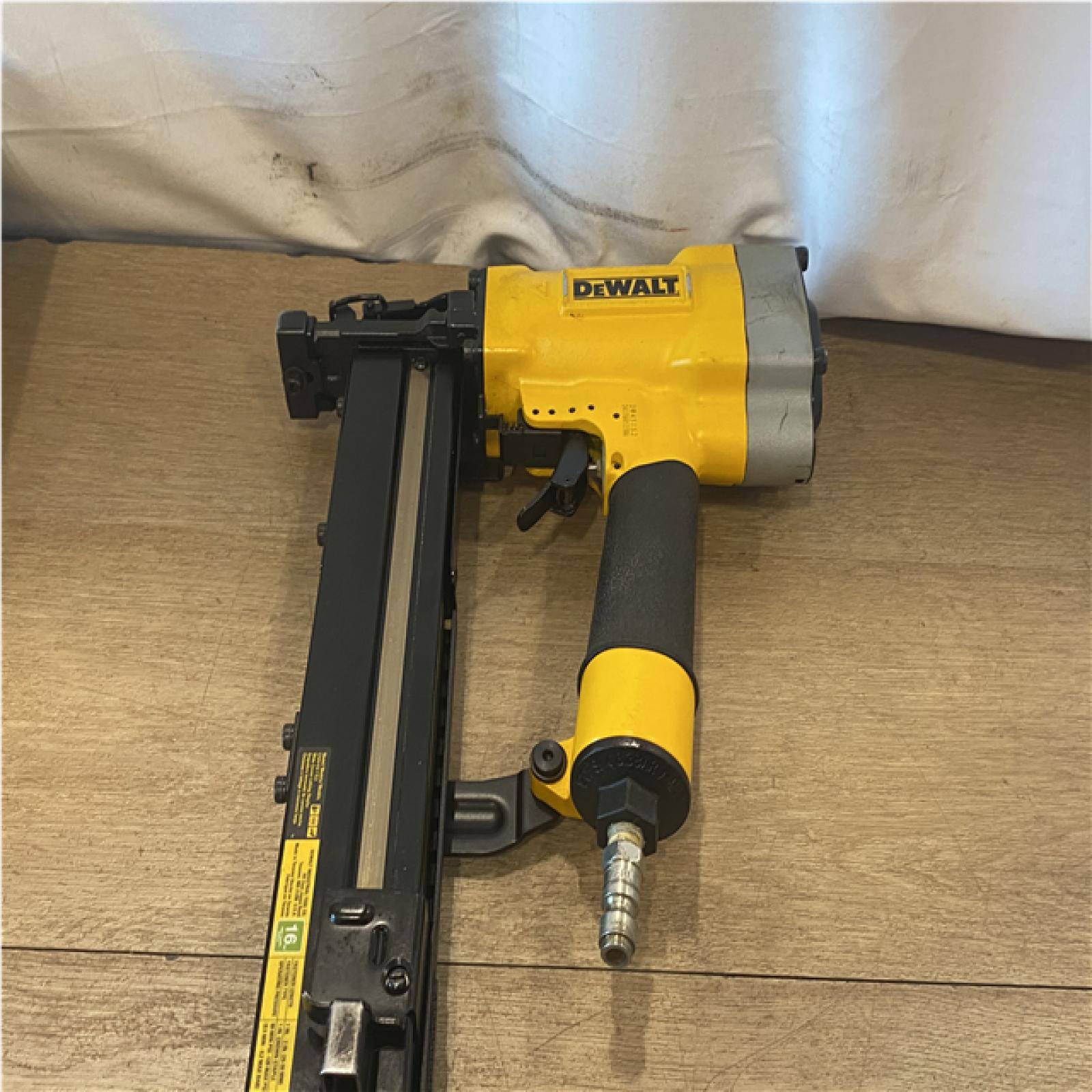 AS-IS DEWALT Corded Pneumatic 16-Gauge 1 in. Crown Lathing Stapler