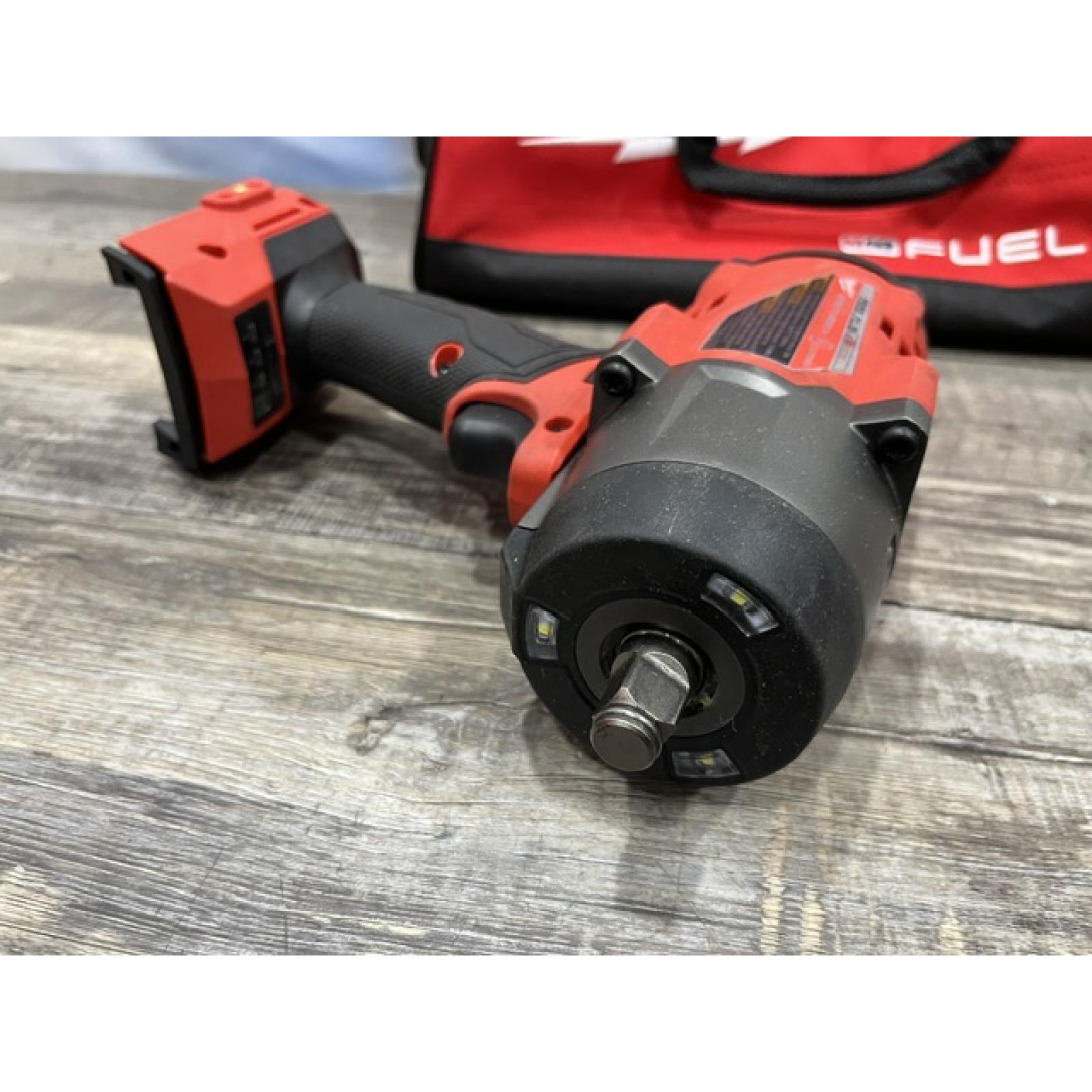 AS-IS Milwaukee FUEL 18V Lithium-Ion Brushless Cordless 1/2 in. Impact Wrench w/Friction Ring Kit