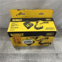 NEW - DEWALT 20V MAX Lithium-Ion Starter Kit with 4.0 Ah and 5.0 Ah Batteries and Charger