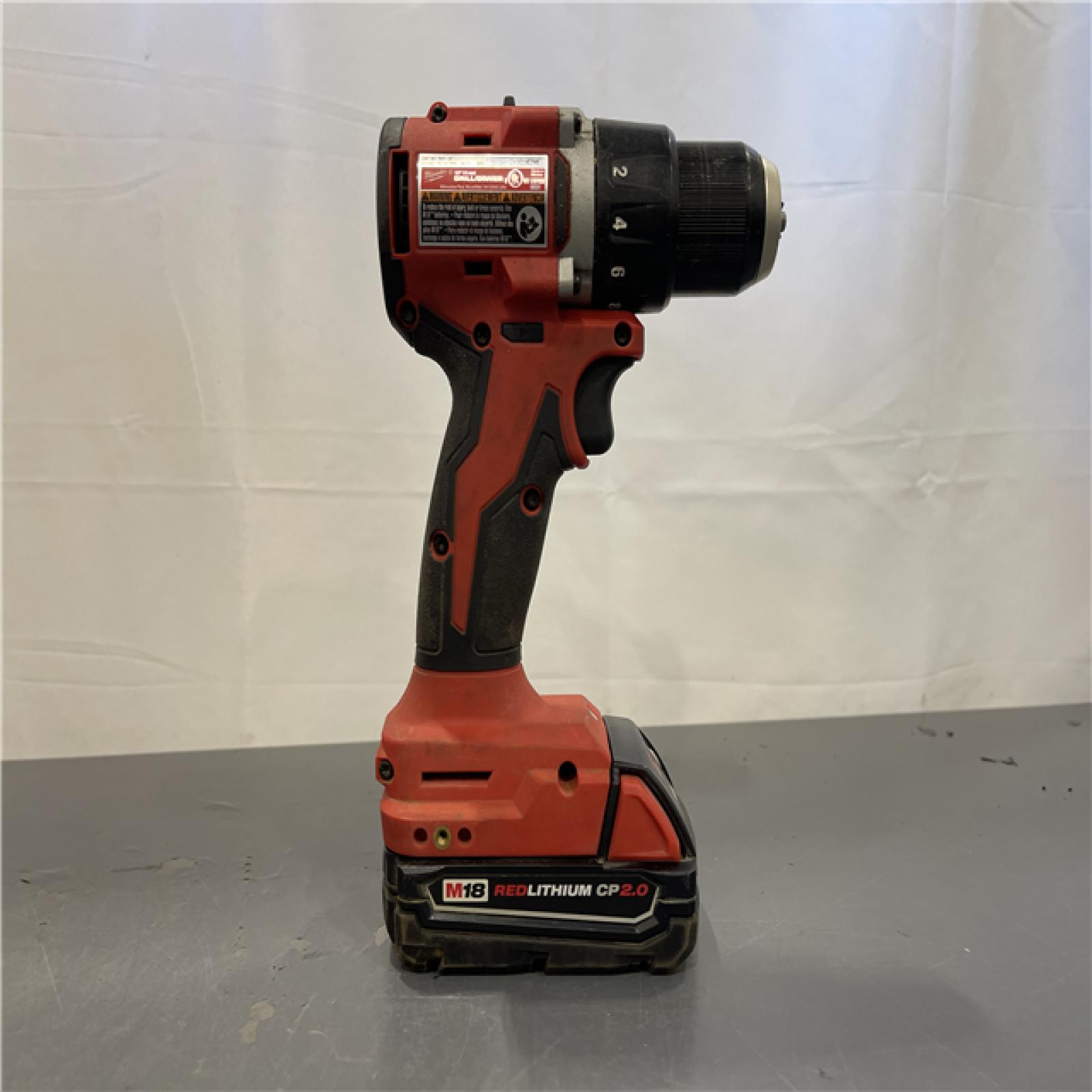 AS-IS - Milwaukee M18 Compact Next Gen 1/2 in. Brushless Cordless Drill/Driver Kit