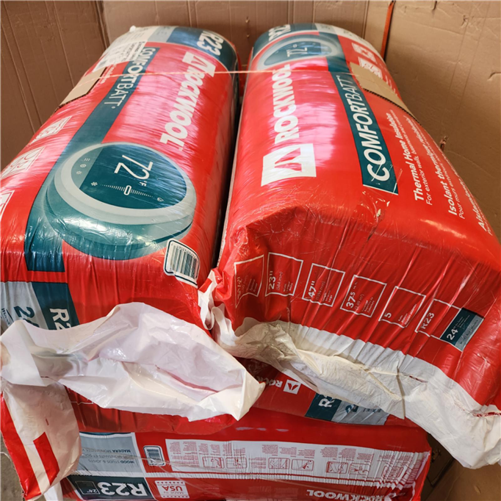 Phoenix AS-IS ROCKWOOL R-23 Comfortbatt 5-1/2 in. x 15 in. x 47 in. Insulation Batt (239 sq.ft.) (6-Bags)