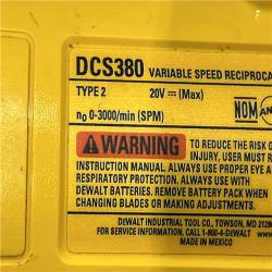 AS-IS DEWALT 20V MAX Cordless Reciprocating Saw (Tool Only)