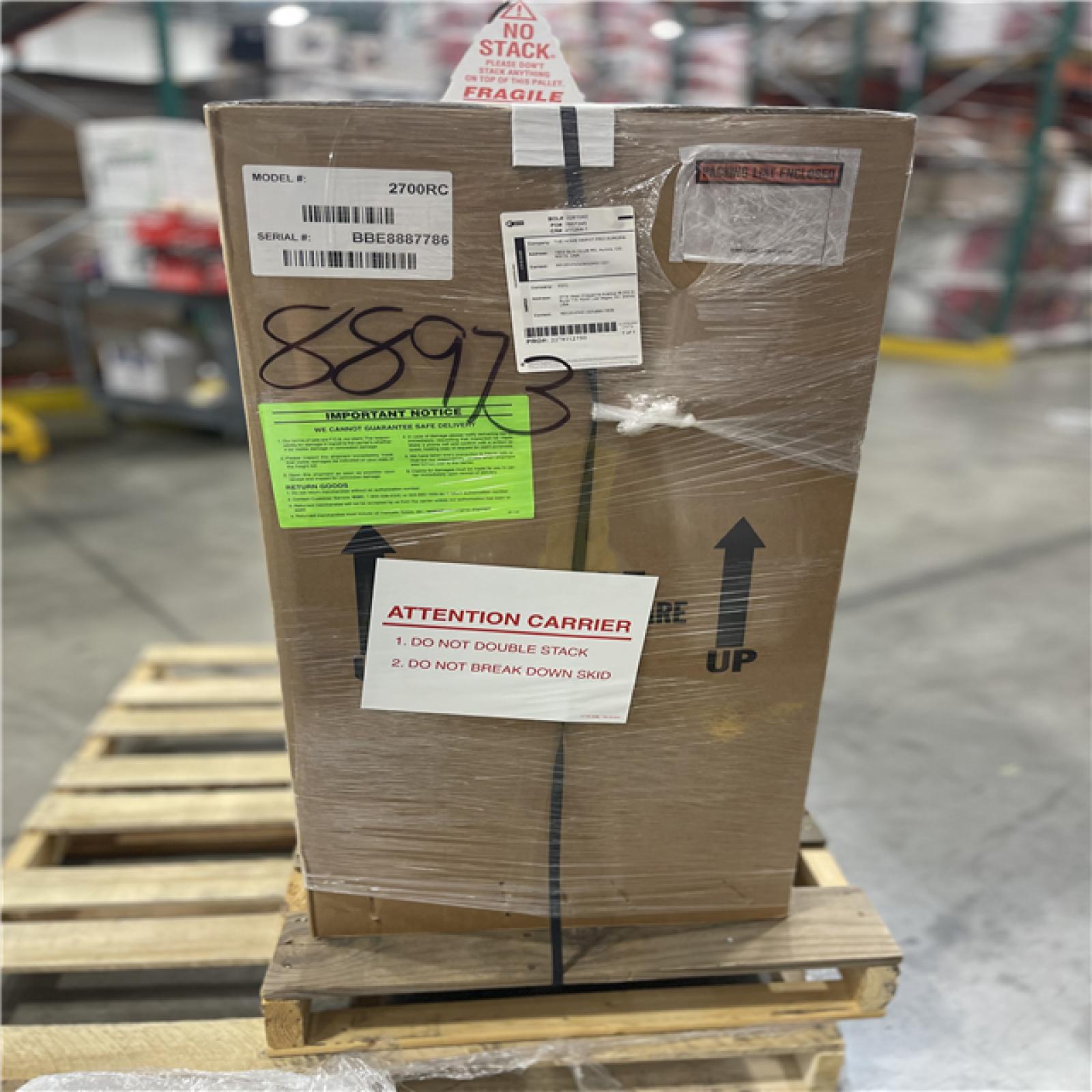 DALLAS LOCATION- EDIC 2700RC CR2 Touch-Free Restroom Cleaning System