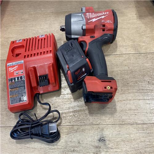 AS-IS Milwaukee FUEL 18V Lithium-Ion Brushless Cordless 1/2 in. Impact Wrench w/Friction Ring Kit