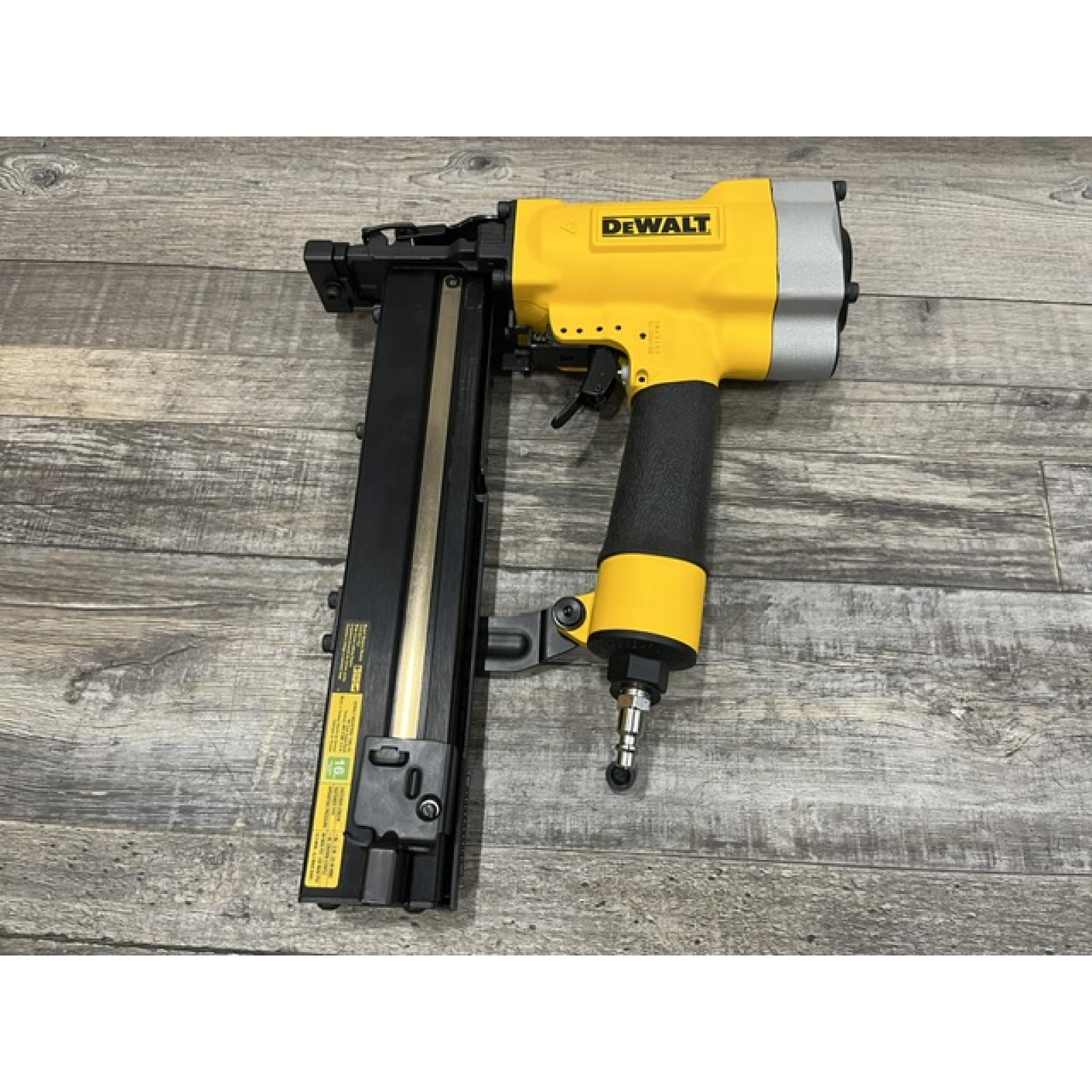 AS-IS DEWALT Corded Pneumatic 16-Gauge 1 in. Crown Lathing Stapler
