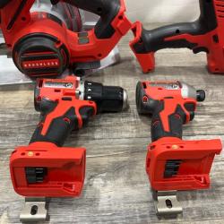AS-IS Milwaukee 18-Volt Lithium-Ion Brushless Cordless (4-Tool) Combo Kit