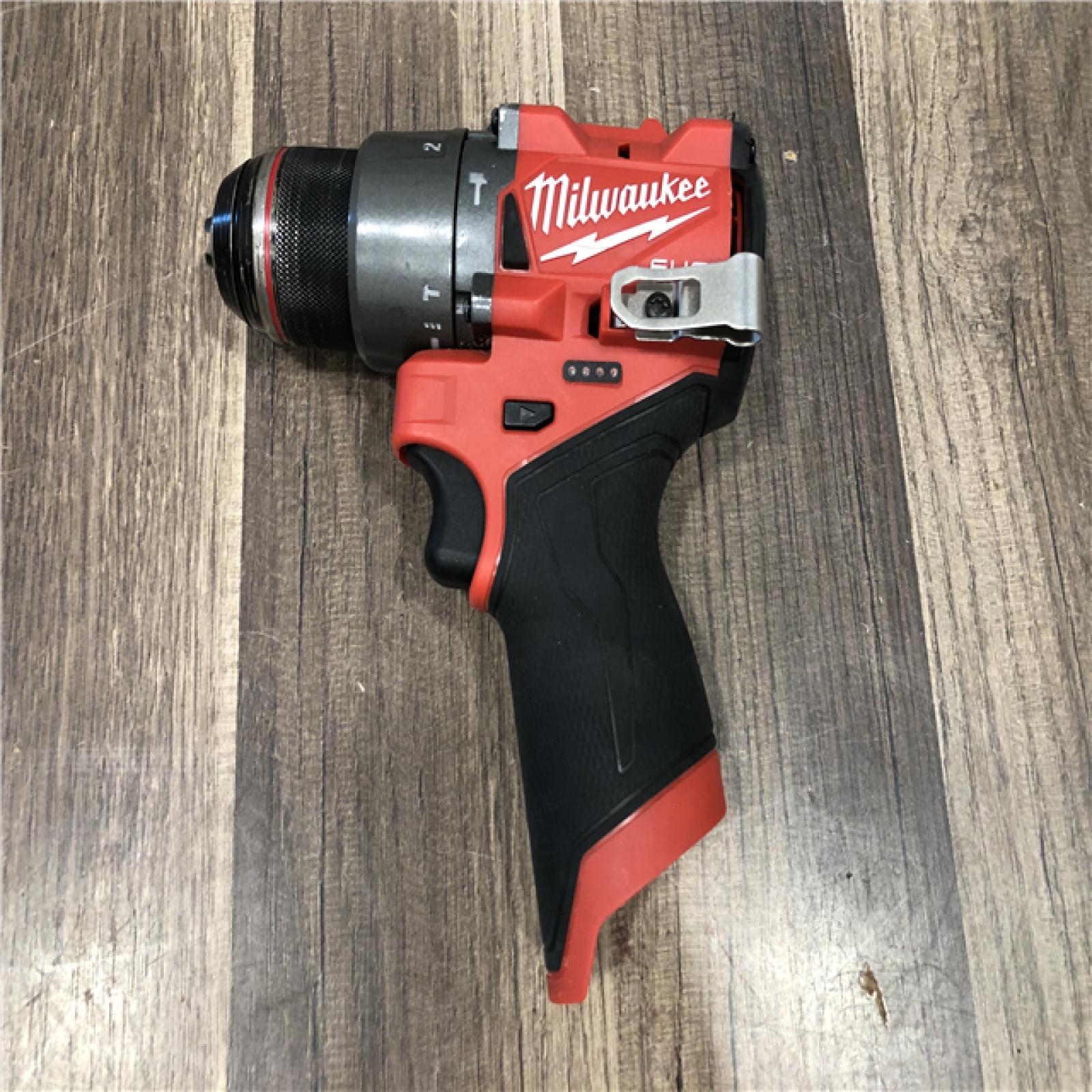 AS-IS Milwaukee FUEL 12V Lithium-Ion Brushless Cordless 1/2 in. Hammer Drill (Tool-Only)
