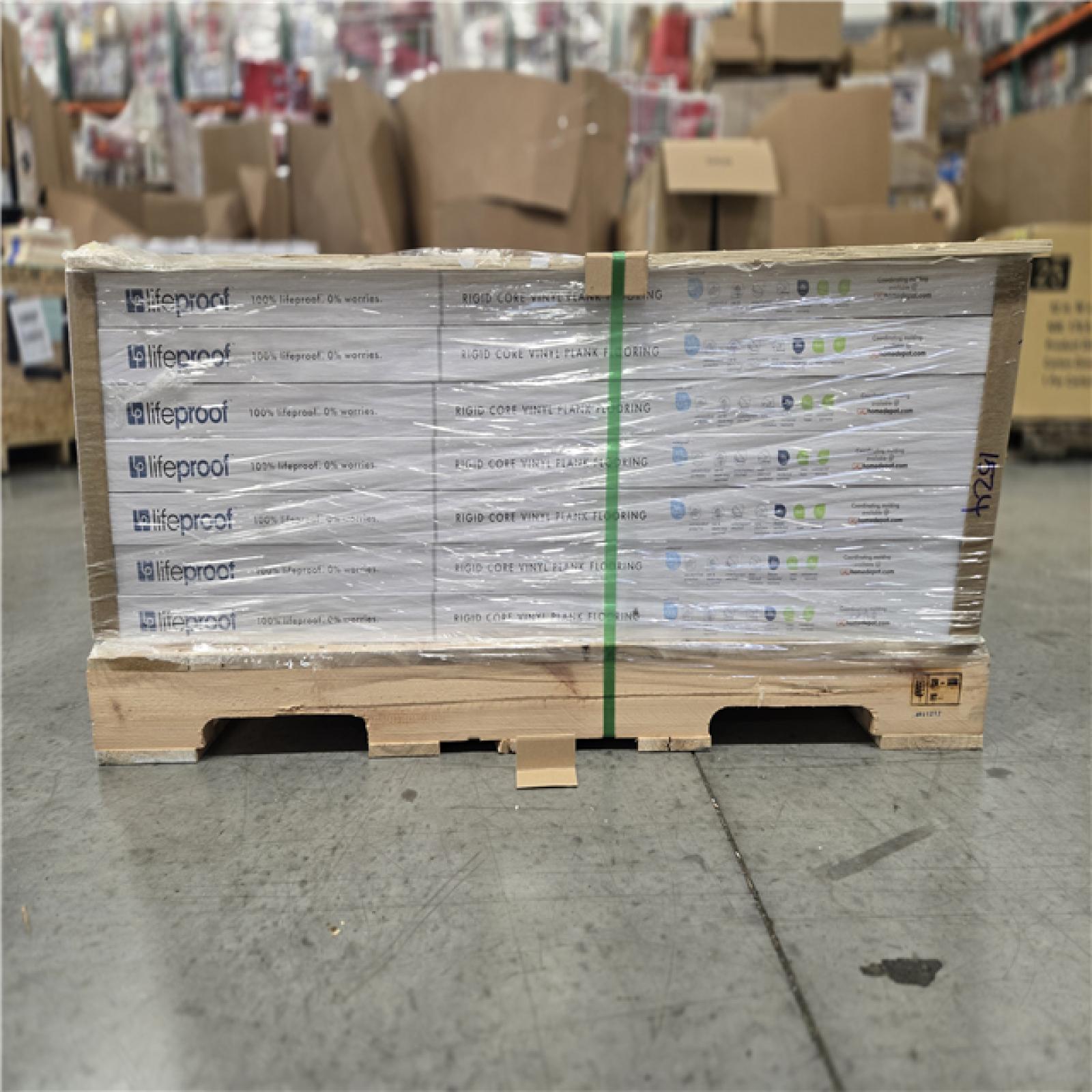 DALLAS LOCATION- LIFEPROOF Sterling Oak 6 MIL x 8.7 in. W x 48 in. L Click Lock Waterproof Luxury Vinyl Plank Flooring PALLET (26 CASES)