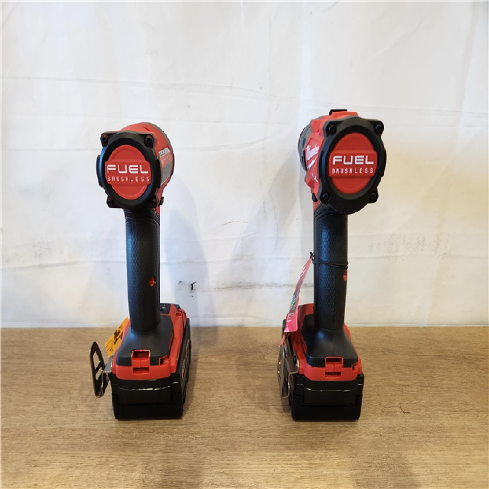 AS-IS- Milwaukee FUEL 18V Lithium-Ion Brushless Cordless Hammer Drill and Impact Driver Combo Kit