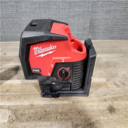 HOUSTON LOCATION - AS-IS Milwaukee Green 125 Ft. Cross Line and Plumb Points Laser Level Kit