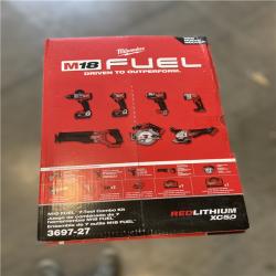 NEW! - Milwaukee M18 FUEL 18V Lithium-Ion Brushless Cordless Combo Kit with Two 5.0 Ah Batteries  1 Charger  2 Tool Bags (7-Tool)