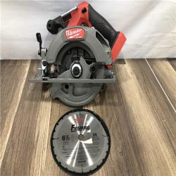 AS-IS Milwaukee  FUEL 18V Lithium-Ion Brushless Cordless 6-1/2 in. Circular Saw (Tool-Only)