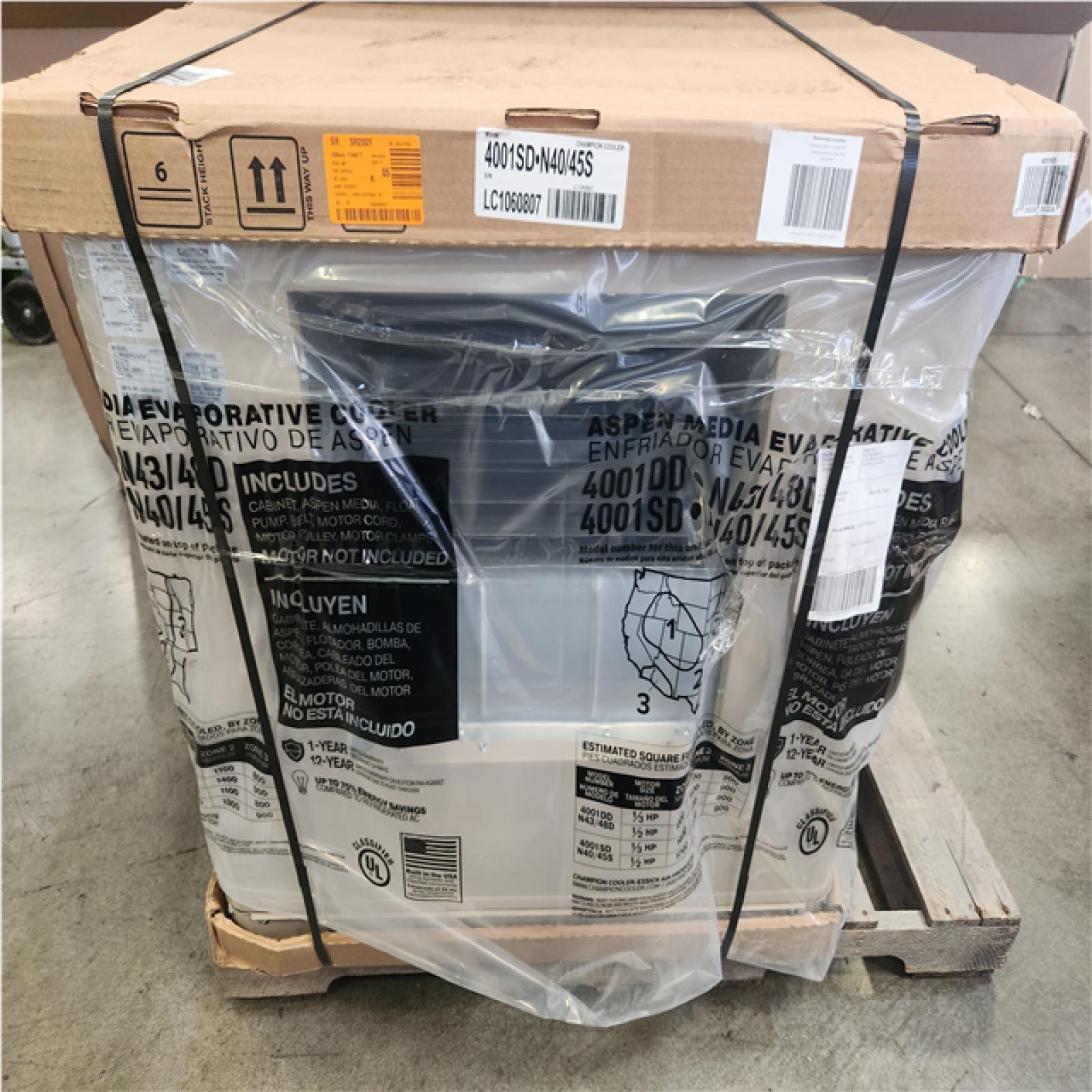 Phoenix NEW Champion Cooler 4600 CFM Side-Draft Wall/Roof Evaporative Cooler for 1700 sq. ft. (Motor Not Included)
