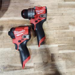 HOUSTON LOCATION - AS-IS (APPEARS LIKE NEW) Milwaukee FUEL 12-Volt Lithium-Ion Brushless Cordless Hammer Drill and Impact Driver Combo Kit