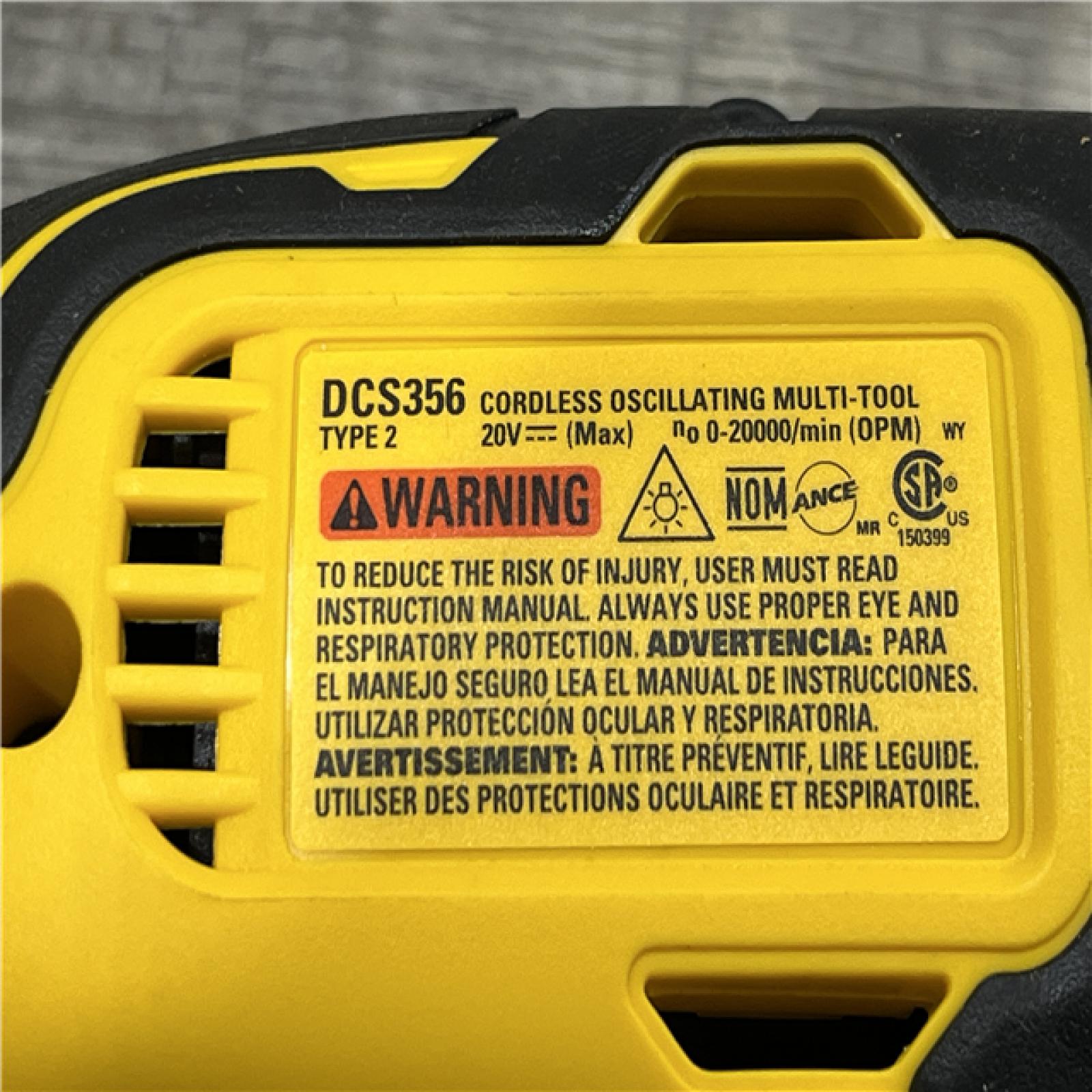 AS-IS DEWALT 20V MAX XR Cordless Brushless 3-Speed Oscillating Multi Tool Kit