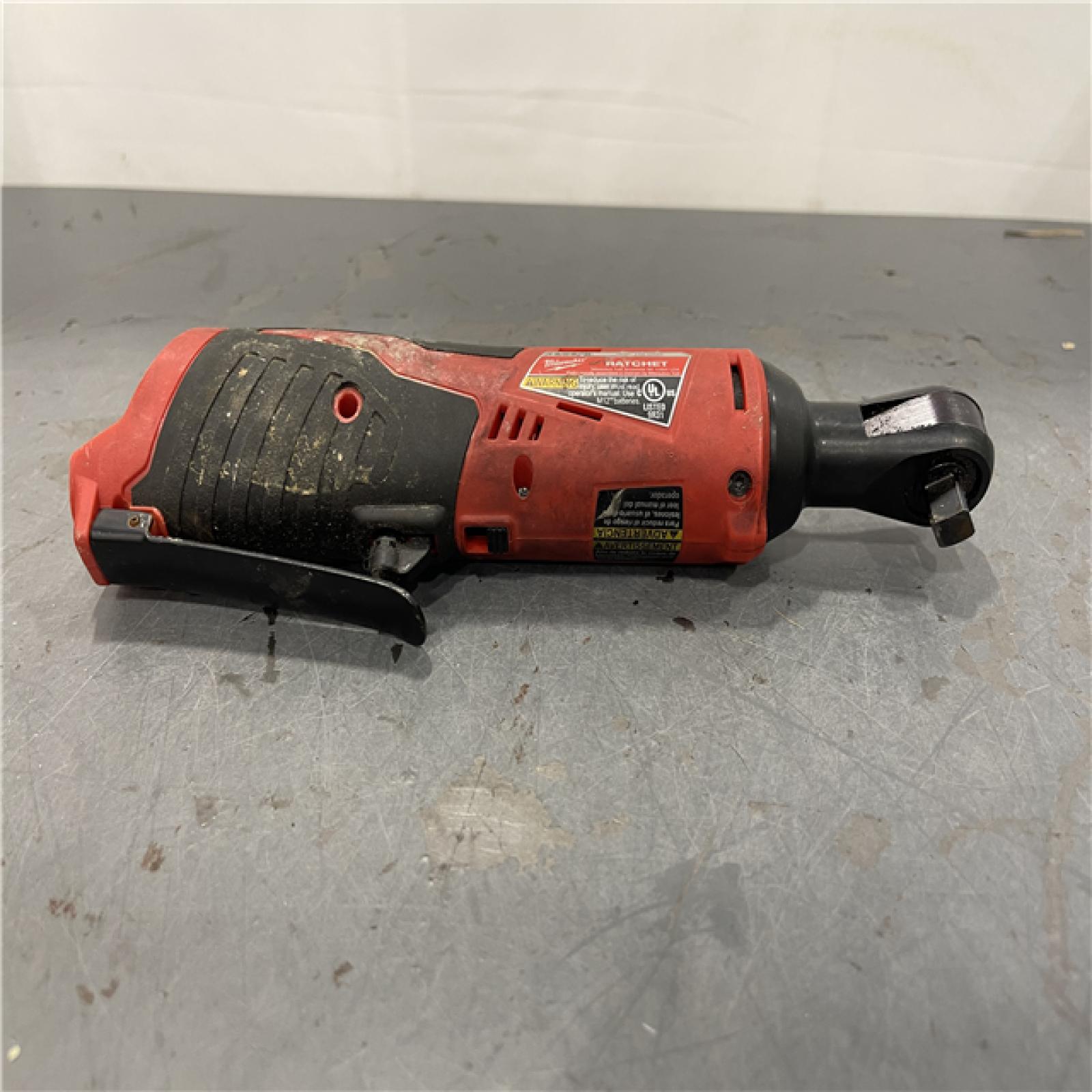 AS-IS - MILWAUKEE M12 12V Lithium-Ion Cordless 3/8 in. Ratchet (Tool-Only)
