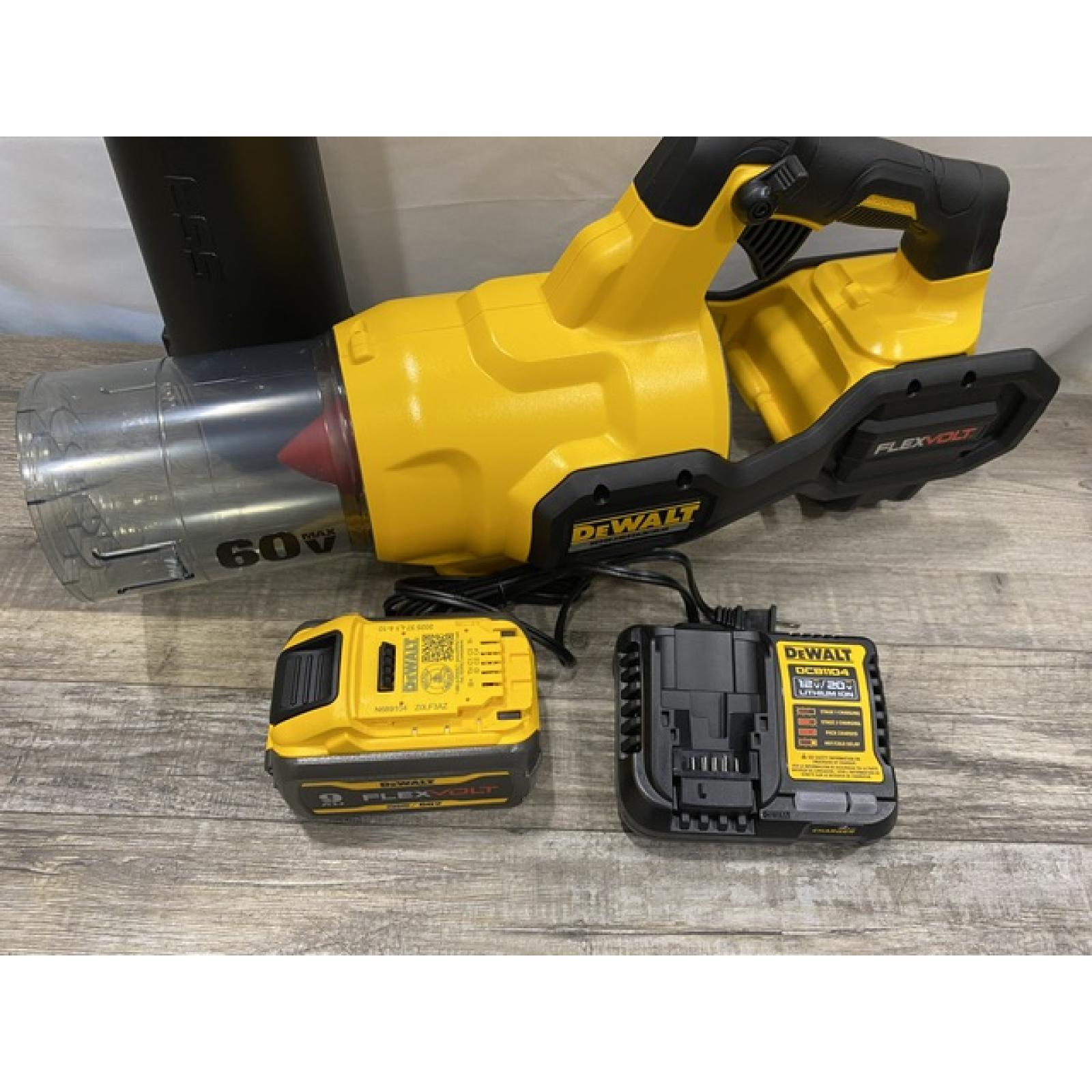 AS-IS DEWALT FLEXVOLT 60V MAX 125 MPH 600 CFM Brushless Cordless Battery Powered Blower Kit