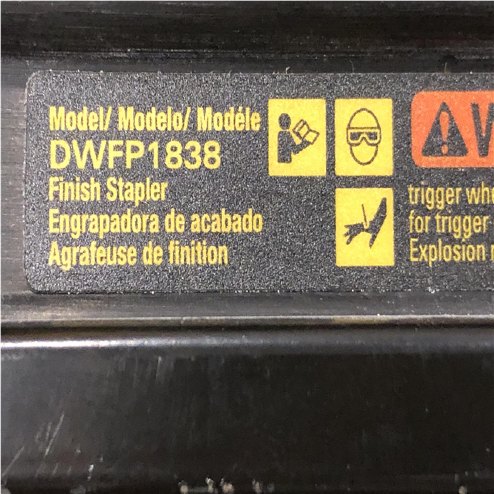 AS-IS DEWALT Pneumatic 18-Gauge 1/4 in. Crown Corded Stapler