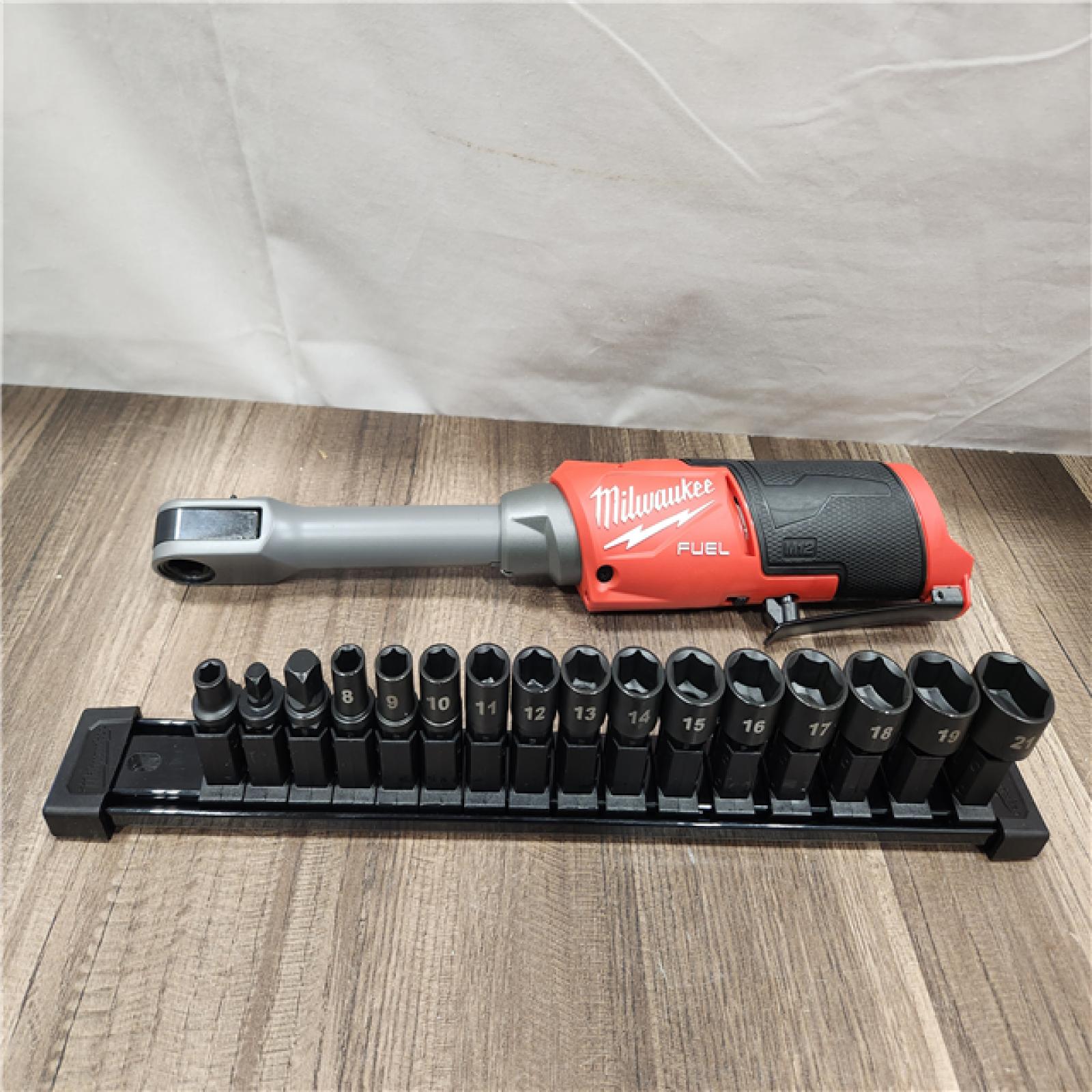 AS-IS- Milwaukee M12 FUEL INSIDER Extended Reach Box Ratchet (Tool-Only)