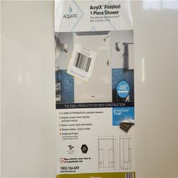 Phoenix NEW Aquatic Everyday AcrylX 48 in. x 35 in. x 72 in. 1-Piece Shower Stall with 2 Seats and Center Drain in White