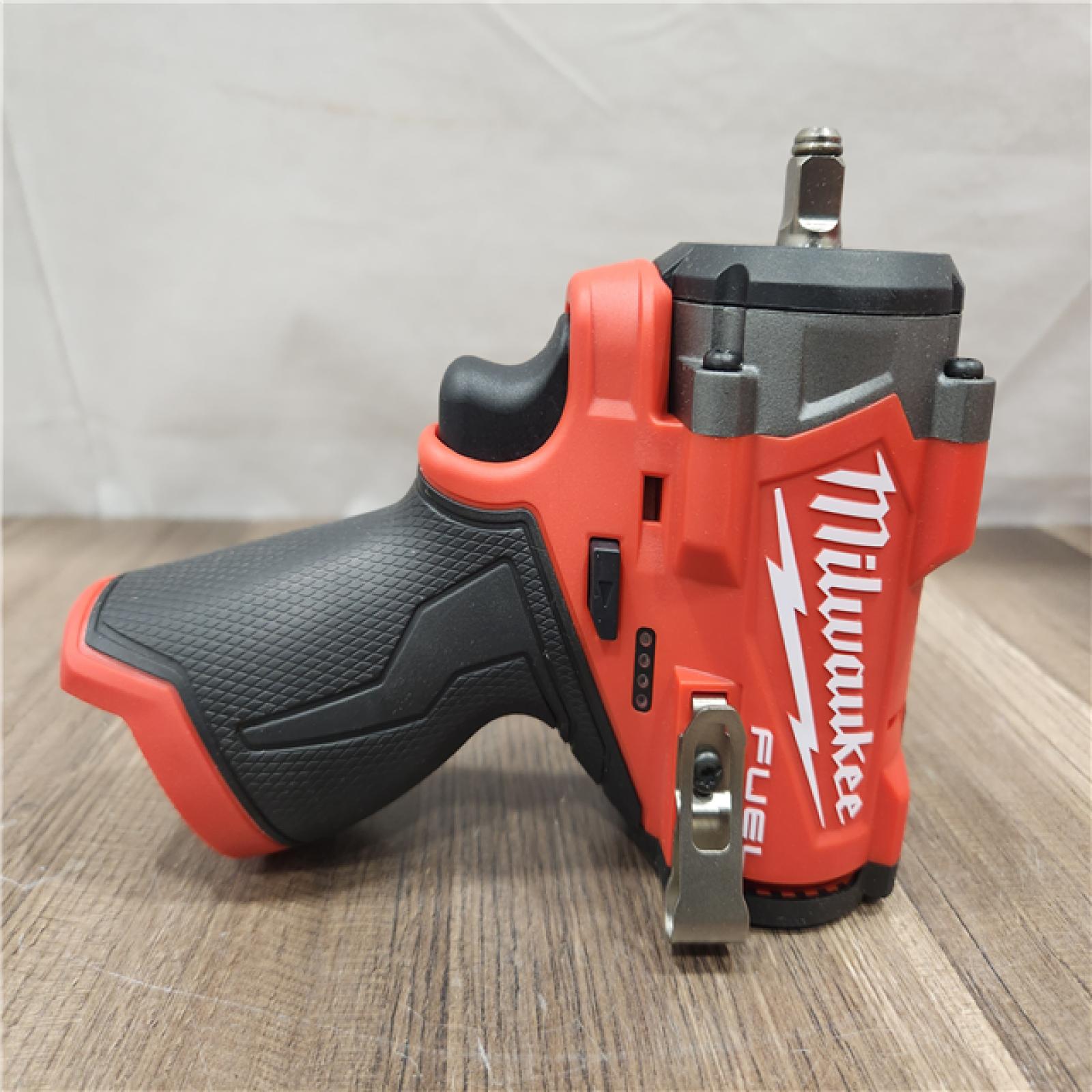 AS-IS- Milwaukee M12 FUEL M12 3/8 in. Cordless Brushless High Torque Impact Wrench (Tool-Only)